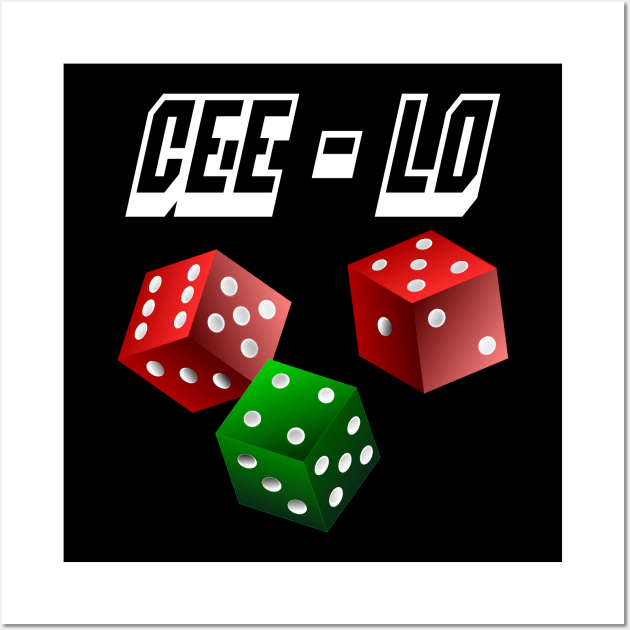 Cee-Lo Dice Game Wall Art by geodesyn